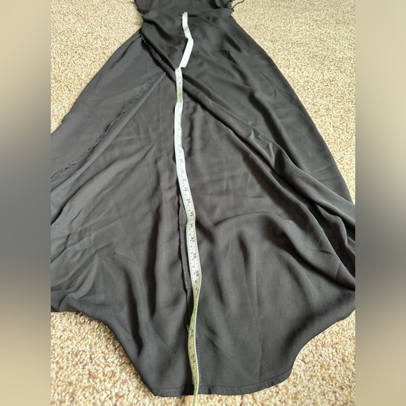 Lucy In The Sky Chiffon Luxe Maxi Dress Black - Size Small - Picture 7 of 12